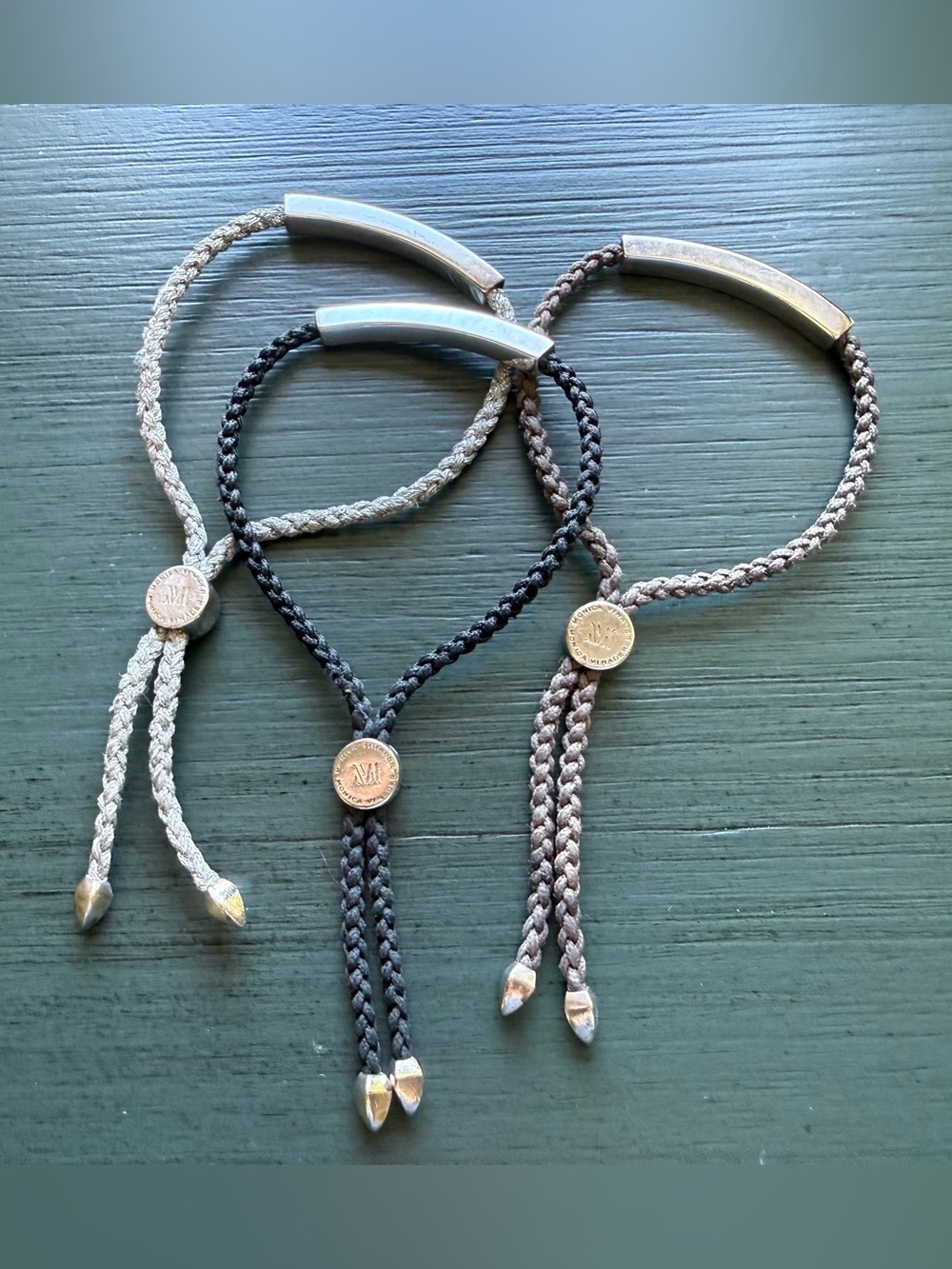Monica Vinader Linear Friendship Bracelet x 3 Pre-Engraved!